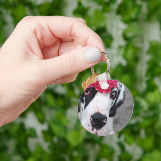 Personalized Great Dane – Minimalist Key Ring