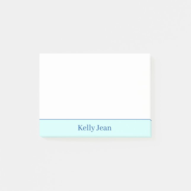 PERSONALIZED green and white notes (Front)