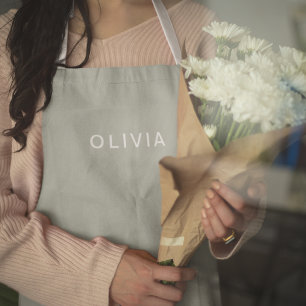 Personalized Green Ash Color Custom   Elegant  Apron