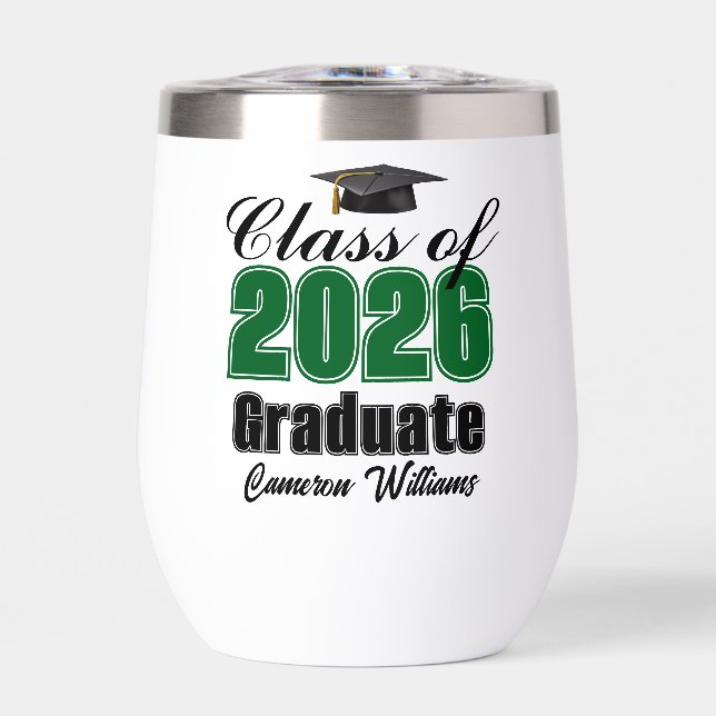 Personalized Green Class of 2026 Graduation (Front)