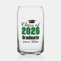 Personalized Green Class of 2026 Graduation