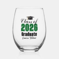 Personalized Green Class of 2026 Graduation