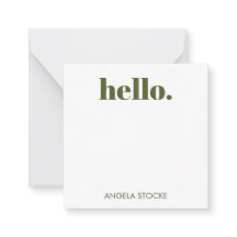 Personalized Green Gingham