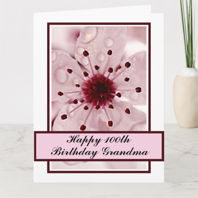 Personalized Greetings Card - Cherry Blossom (Front)