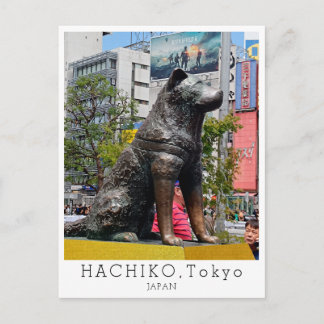 Personalized, Greetings from TOKYO, Hachiko, Japan Postcard