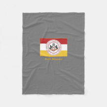 PERSONALIZED Grey Fleece Blanket w/white backer