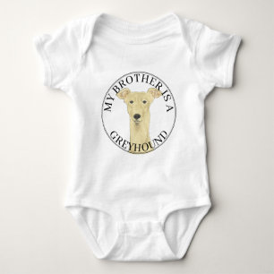 Personalized Greyhound Baby Bodysuit