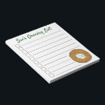 Personalized Grocery List Latke Potato Pancake Notepad<br><div class="desc">Design features an original marker illustration of a delicious latke potato pancake topped with sour cream, a staple in Jewish holiday cuisine. Ideal for Hanukkah celebrations! This Chanukah latkes design is also available on other products. Lots of additional foodie designs are also available from this shop! Don't see what you're...</div>