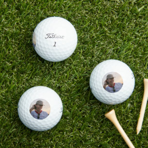 Personalized Groom Face Bachelor Party Photo Funny Golf Balls