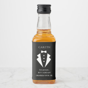 Personalized Groomsman Proposal Liquor Bottle Label