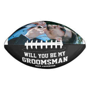 Personalized Groomsmen Engraved Wedding Party Football