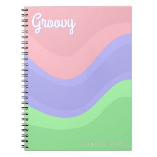 Personalized Groovy Pastel Notebook
