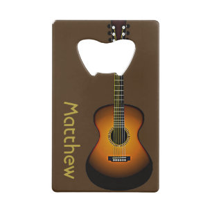 Personalized Guitar Design Bottle Opener