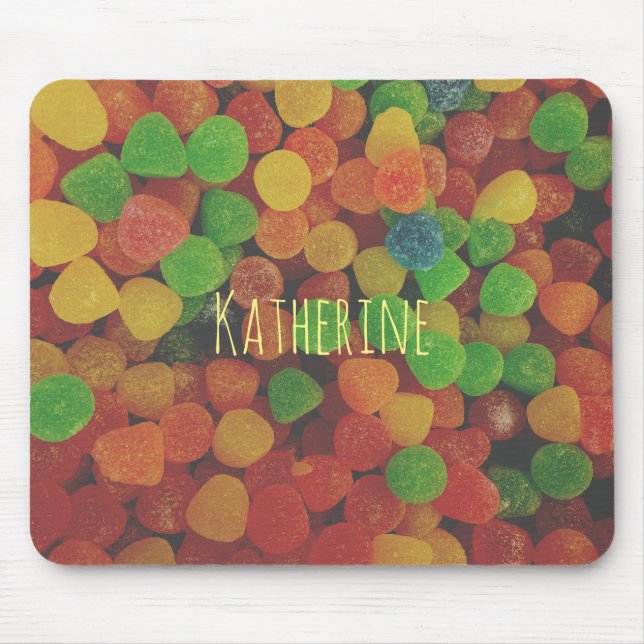 Personalized Gumdrops Candy Mouse Pad (Front)