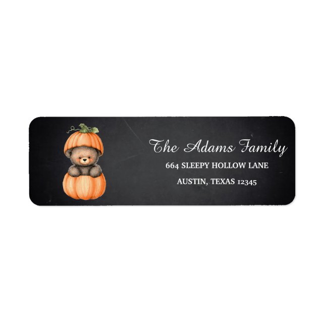 Personalized Halloween Chalkboard Little Pumpkin L (Front)