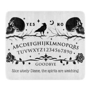 Personalized Halloween Ouija Cutting Board
