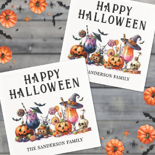 Personalized Halloween Party Napkin
