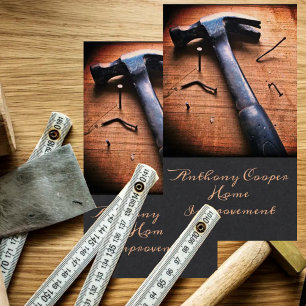 Personalized hammer picture business card
