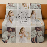 Personalized Handwritten Love You Grandpa 8-Photo Sherpa Blanket<br><div class="desc">Custom photo blanket for grandpa makes an unforgettable keepsake. This “Love You Grandpa” personalized collage blanket turns cherished family moments into a warm, heartfelt gift. Featuring a clean, modern grid with nine photo slots, this layout is perfect for showcasing special memories with grandchildren in a cozy, visually appealing format. The...</div>