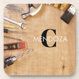 Personalized Handyman Carpenter Custom Name  Coaster