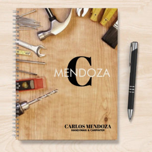 Personalized Handyman Carpenter Custom Name  Notebook