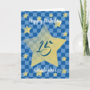 Personalized Happy 15th Birthday Boy Card