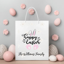 Personalized Happy Easter Gift Bag