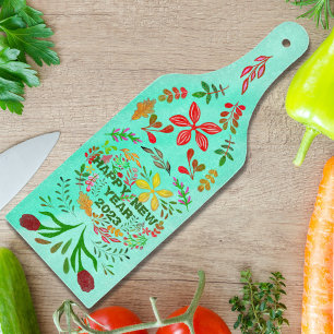 PERSONALIZED HAPPY NEW YEAR 20XX CUTTING BOARD