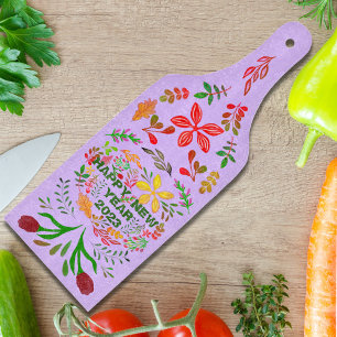 PERSONALIZED HAPPY NEW YEAR 20XX CUTTING BOARD
