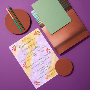 PERSONALIZED HAPPY NEW YEAR 20XX  INVITATION