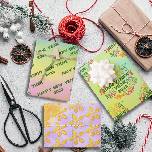 PERSONALIZED HAPPY NEW YEAR 20XX WRAPPING PAPER SHEET (Creator Uploaded)