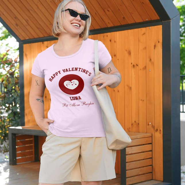 Personalized Happy Valentine's Day Red Pink T-Shirt (Creator Uploaded)