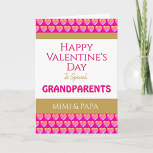 Personalized! Happy Valentine's Grandparents card