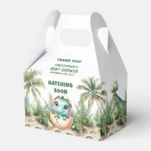 Personalized Hatching Soon Boy Dinosaur Box