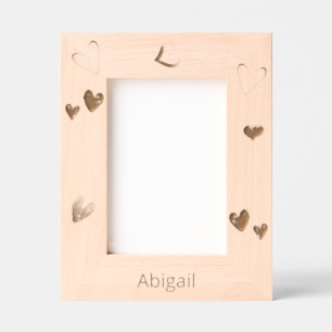 Personalized Heart  Etched Frames