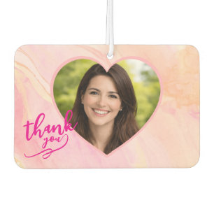 Personalized Heart Photo Car Air Freshener