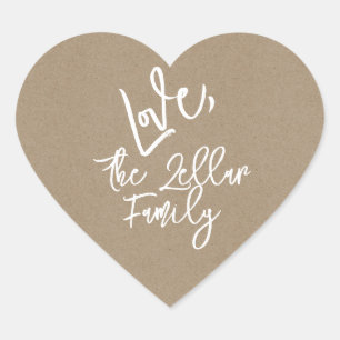Personalized Heart shaped Sticker