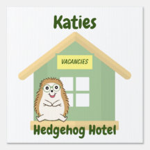Personalized Hedgehog Hotel