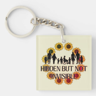 personalized Hidden disabilities keyring