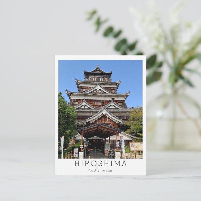 Personalized Hiroshima Castle, Japan Postcard (Standing Front)
