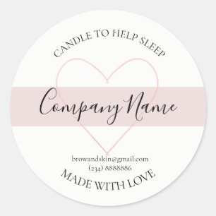 Personalized Homemade Candle Label