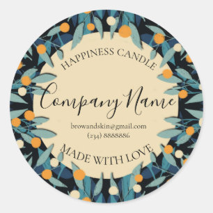 Personalized Homemade Candle Label