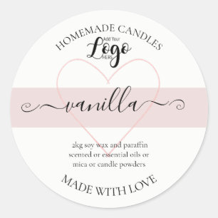 Personalized Homemade Candles Label