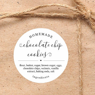 Personalized Homemade Food Sticker