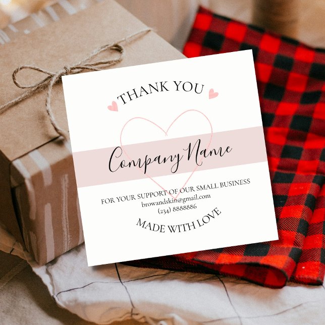 Personalized Homemade THANK YOU  Label (Creator Uploaded)