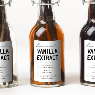 Personalized Homemade Vanilla Extract Label