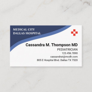 Personalized Hospital Employee Business Card