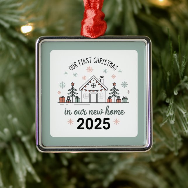 Personalized Housewarming Keepsake Metal Tree Decoration (Tree)