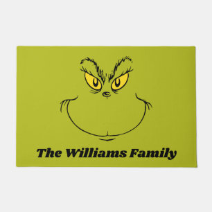 Personalized How the Grinch Stole Christmas Face Doormat