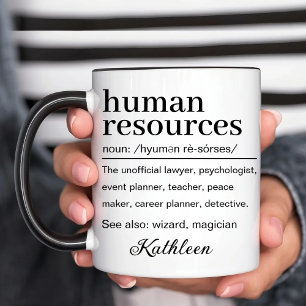 Personalized Human Resources Definition Mug